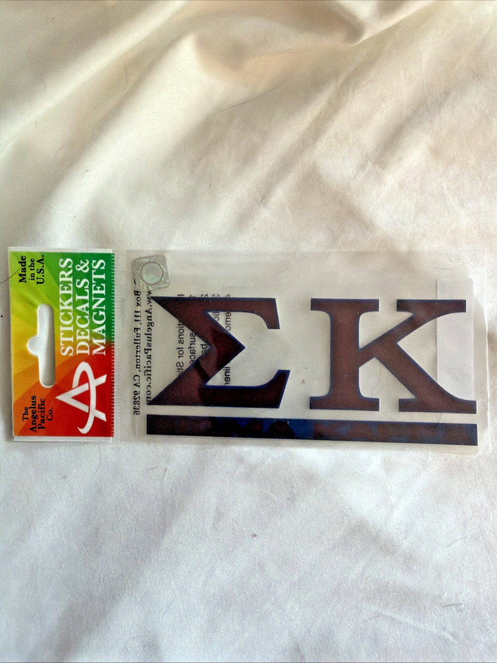 SIGMA KAPPA Greek Sorority Maroon Decal 5 X 2.5 Car Window Surface College NEW